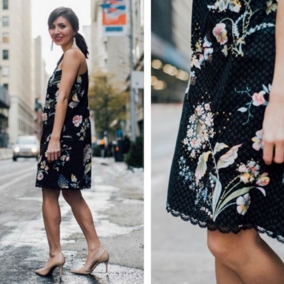 Anthropologie Ashbury One Shoulder Dress 4 - Picture 3 of 6